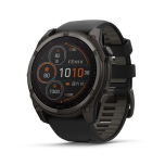 Garmin - Fenix 8 51mm Sapphire Solar Carbon Gray DLC Titanium with Black Silicone 石墨灰智能手錶 010-02907-70