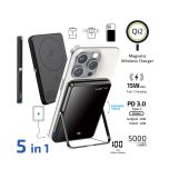 inno3C i-5M3 Qi2 超薄磁吸無線充移動電源帶支架