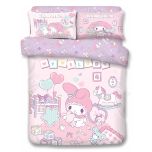 Uji Bedding - 1900 Threads Bamboo Textile Bedding Set - My Melody (Multi Sizes Option) BCS-MM2301-MO