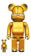 Be@rbrick- Garfield Gold Chrome ver 400% + 100% 