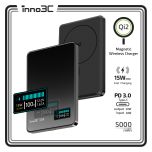 inno3C i-5M2 Qi2 超薄磁吸無線充移動電源 5000mAh | MagSafe 數顯移動電源 5000mAh CR-i-5M2_BLACK