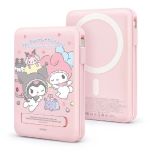 GARMMA - Sanrio 磁吸帶線五合一行動電源 10000mAh [Kuromi / My Melody] CR_5IN1-KU_ME_ALL