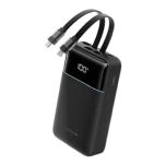 CUKTECH - CP24 Power Bank 20000mAh (Built-in Dual Cable) LPB200NL [Black / Grey] CUKTE_CP24_ALL