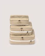 Branden - 旅行壓縮收納袋 [米色/黑色] [3size]