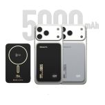 [3C CCC Certified] Elementz - PMP-S5 MagPrime Slim S5-5000mAh Wireless Magnetic Power Bank [Black / Grey] ELE_PMPS5_ALL