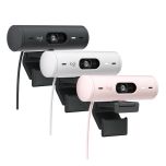 Logitech - BRIO 500 高清網絡攝影機 (石墨灰/珍珠白/玫瑰粉) GC960-0014-all