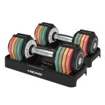 Head - Rainbow Adjustable Weights Dumbbell 5kg (Pair) HEAD023