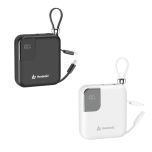 [3C CCC Certified] Hedonic 10000mah (38.5Wh) PD 3.0 22.5W Lightning & USB-C Powerbank (Black/White)