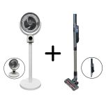 Hyundai - 無線座地座枱兩用循環扇 (HY-F20R) + 無線吸塵機 (JMC-636) 組合套裝 102-69-00112-1