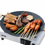 Jeep - Cast Iron BBQ Plate 28cm JP-PLT-IRN-28