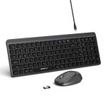 Micropack - 雙模靜音無線鍵鼠組合 2.4G+Bluetooth (多色選擇) KM-268W-EN-MO