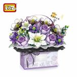 LOZ - 迷霧紫花束禮盒迷你積木(亮燈款)