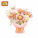 LOZ - 精緻小花束迷你積木-粉戀花