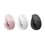 Logitech - LIFT 人體工學垂直滑鼠 (石墨灰 / 珍珠白 / 玫瑰粉)