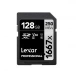 Lexar - Professional 1667X  SDXC UHS-II Card - 128GB LSD128GCB1667