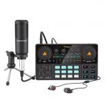 Maono - MAONOCASTER Lite AU-AM200S1 All-in-one Portable Mixer with Microphone (Black) MAONO_AUAM200S1