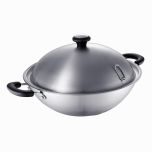 MEYER - Stainless Steel Chinese Wok with Lid 36CM / 7.3L ME-72178