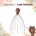 OGAWA - Line Friends 熊抱舒壓爪 - 棕色熊大 OL1380_Brown