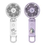 Rhythm - Mofusand Silky Wind Mobile 3.1 USB Rechargeable Wireless Portable Fan [Purple/White] RHYTHM_MOFU_ALL