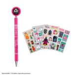 Matrix - 魷魚遊戲守衛原子筆 & 貼紙套裝 SQUID0062