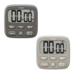 Dretec - 大螢幕時鐘計時器 (深灰色/淺灰色) T-612 T-612_MO