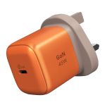 Momax 1-Charge 45W GaN USB-C Charger (Orange) [Orange / White] CR-UM73UK_ALL