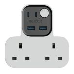 Momax - 1-Charge Work Flow 25W 2A2C T-shaped Extension 2-Socket US17 CR-US17UKW