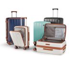 YASHI - OMI拉鍊前開蓋行李箱套裝 (20+28") (4色可選)
