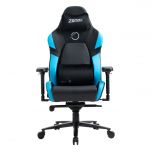 Zenox - Jupiter Mk-2 Gaming Chair (Leather)(Carbon/Red/Sky Blue) CR-Z-8223-all