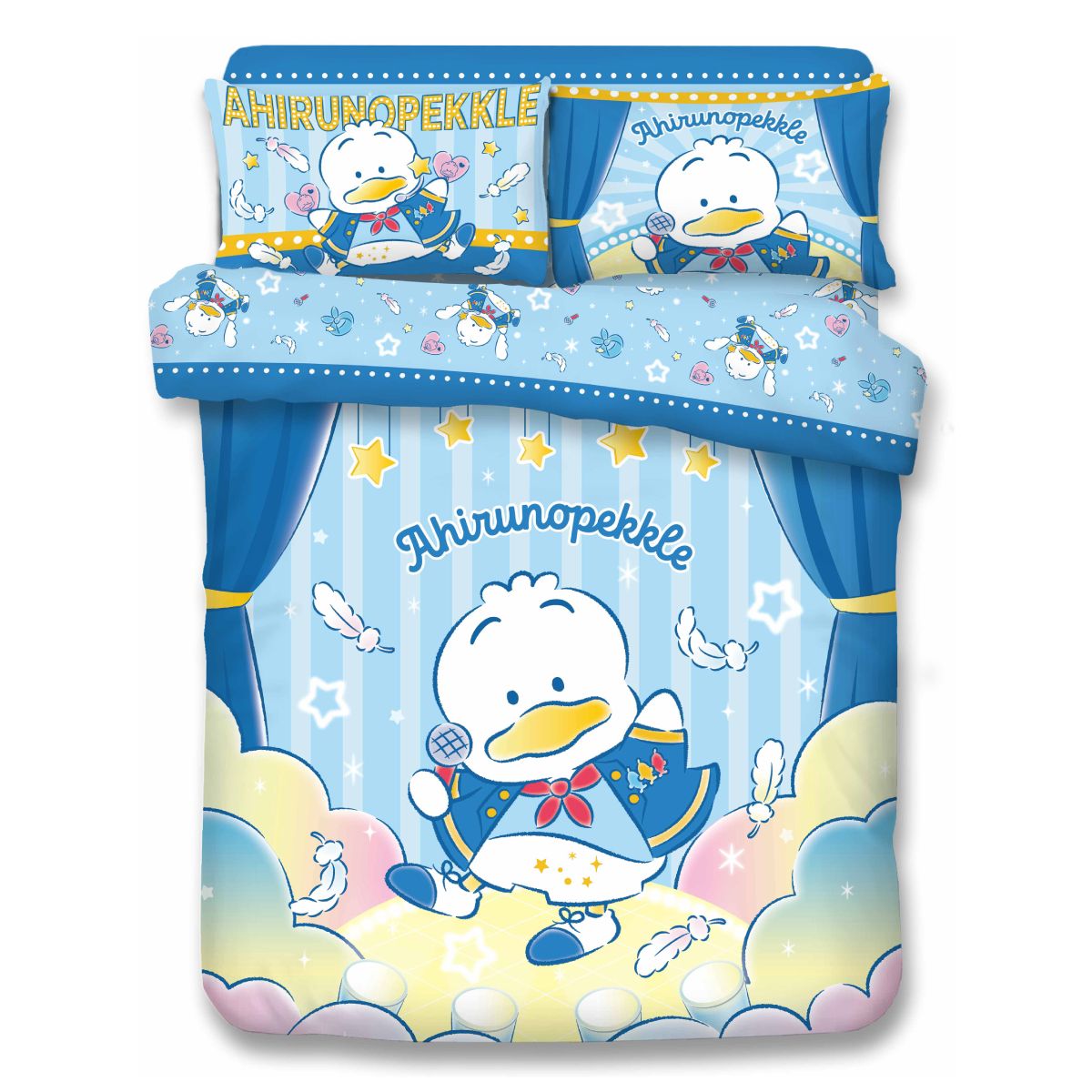 Uji Bedding - 1000針絲般綿卡通床品套裝 - AP鴨 (多個尺寸可選) | The Club – Shopping