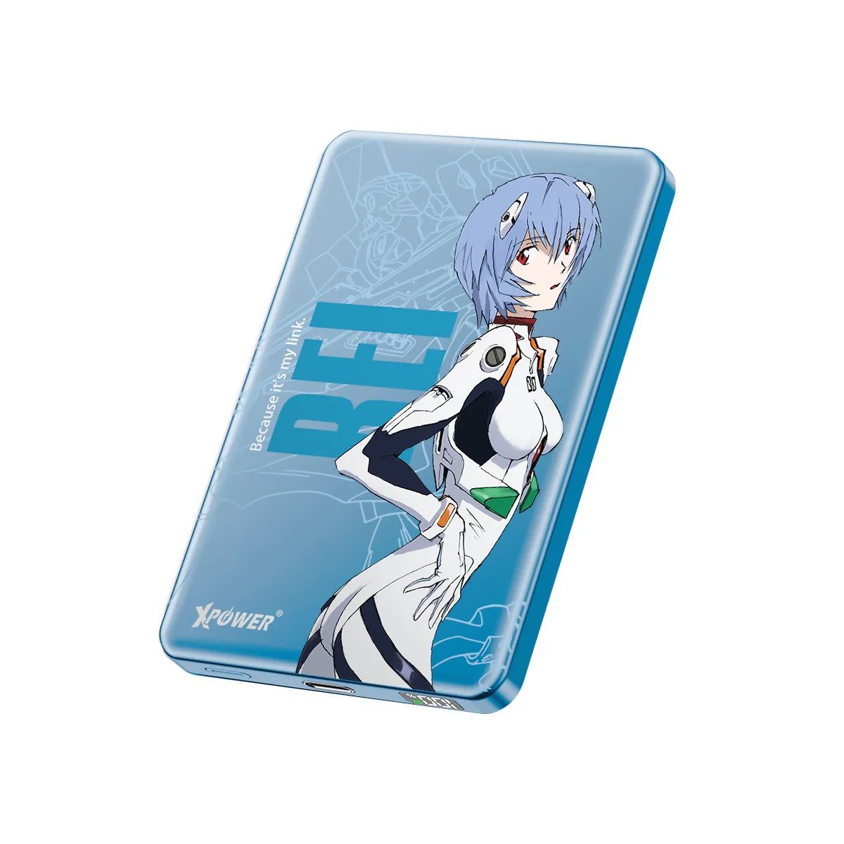 XPOWER - EVA 新世紀福音戰士MagSafe 3合1 10000mAh超薄數顯無線充電器