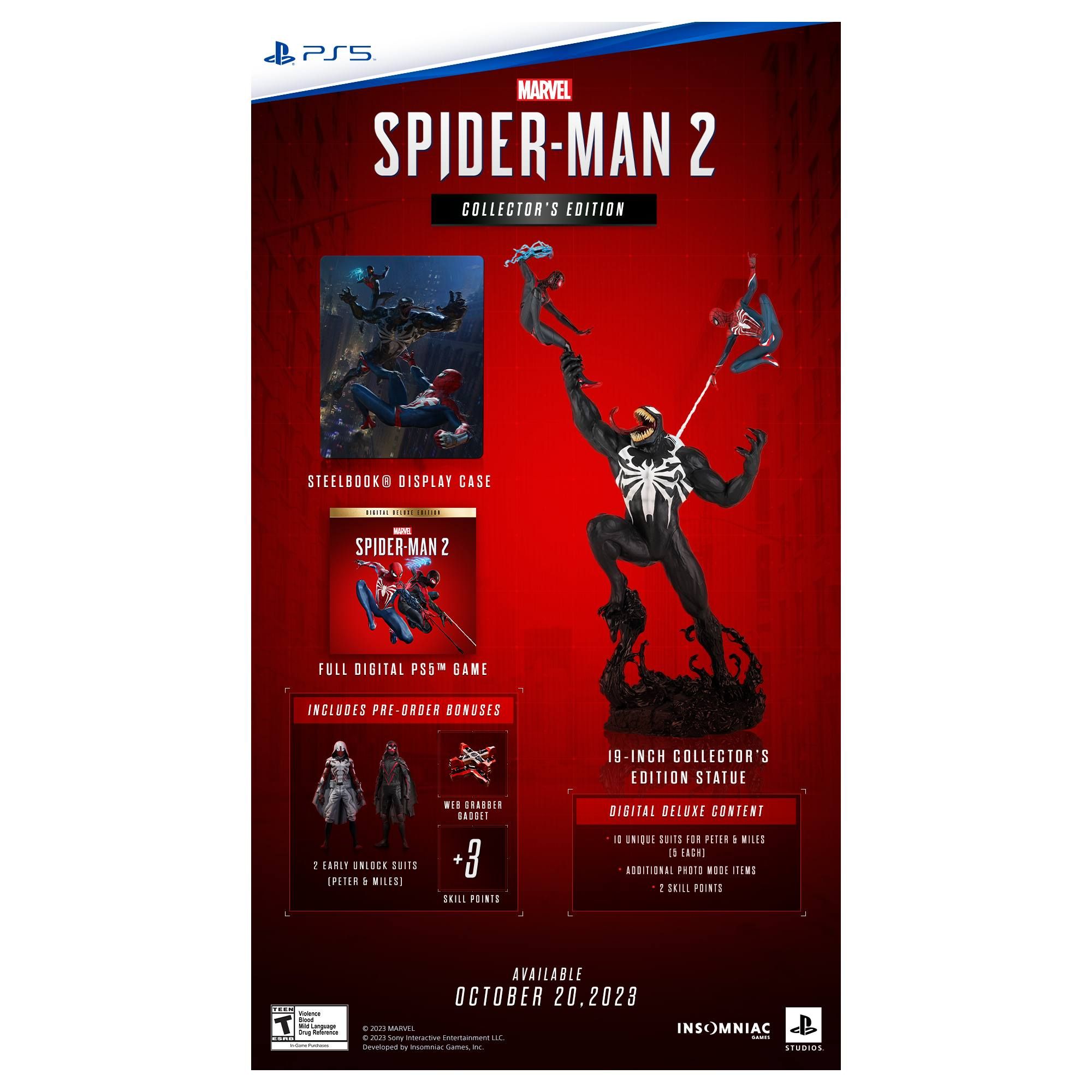 PlayStation®5遊戲軟件《Marvel's Spider-Man 2》收藏版(ECAS-00050L