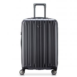 Delsey TITANIUM 69.5CM 27.5 INCH 4 WHEELS EXPANDABLE TROLLEY CASE GRAPHITE The Club Shopping