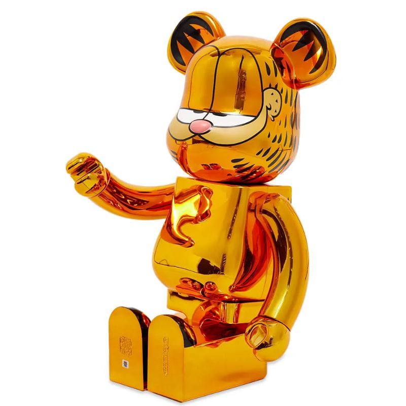 Be@rbrick- Garfield Gold chrome ver 1000%