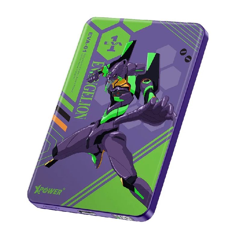 XPOWER - EVA 新世紀福音戰士MagSafe 3合1 10000mAh超薄數顯無線充電器