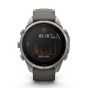 Fenix 9 Pro 47mm Sapphire Solar Titanium with Pebble Gray/ Silver Gray Silicone