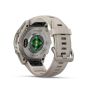 Fenix 9 43mm AMOLED Sapphire Titanium with Fog Gray Silicone