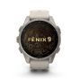 Fenix 9 43mm AMOLED Sapphire Titanium with Fog Gray Silicone