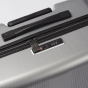 Proteca Traction ®静音鎖輪 行李箱22吋/55厘米 拉鍊型  Silver Hairline