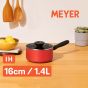 MEYER - 易潔有蓋單柄鍋 16CM/1.4L + 易潔萬用鍋 26CM / 3.8L (13382-TE07_13385-TE07)
