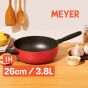 MEYER - 易潔有蓋單柄鍋 16CM/1.4L + 易潔萬用鍋 26CM / 3.8L (13382-TE07_13385-TE07)