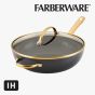 Farberware 31CM 陶瓷易潔有蓋炒鍋 CR-13937-T