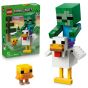LEGO® Minecraft 21582 Chicken Jockey (DIY,Gaming,Bricks,Gift)