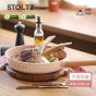 STOLTZ 韓國製 28CM 單柄平底煎鑊 (玫瑰粉)(電磁爐及明火均適用) RSNTLF-28 CR-2200231