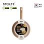 STOLTZ 韓國製 26CM 單柄平底煎鑊 (奶油白)(電磁爐及明火均適用) CR NTLF-26