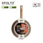STOLTZ 韓國製 28CM 單柄平底煎鑊 (奶油白)(電磁爐及明火均適用) CR NTLF-28