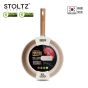 STOLTZ 韓國製 30CM 單柄平底煎鑊 (奶油白)(電磁爐及明火均適用) CR NTLF-30