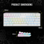 Corsair K70 PRO MINI 無線 60% 機械 CHERRY MX Speed Switch 電競鍵盤 搭配 RGB 背光 - 2種顏色 (CO-KB-K70MNWRL-MXSP) [預計送貨時間: 7-10工作天]