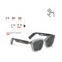 JBL SOUNDGEAR FRAMES 開放式音頻眼鏡 (方框) [預計送貨時間: 7-10工作天]