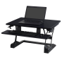 Ergotron WorkFit-TS Compact Desk Converter 顯示器及鍵盤支架 - 黑色 (33-447-921) [預計送貨時間: 7-14工作天]